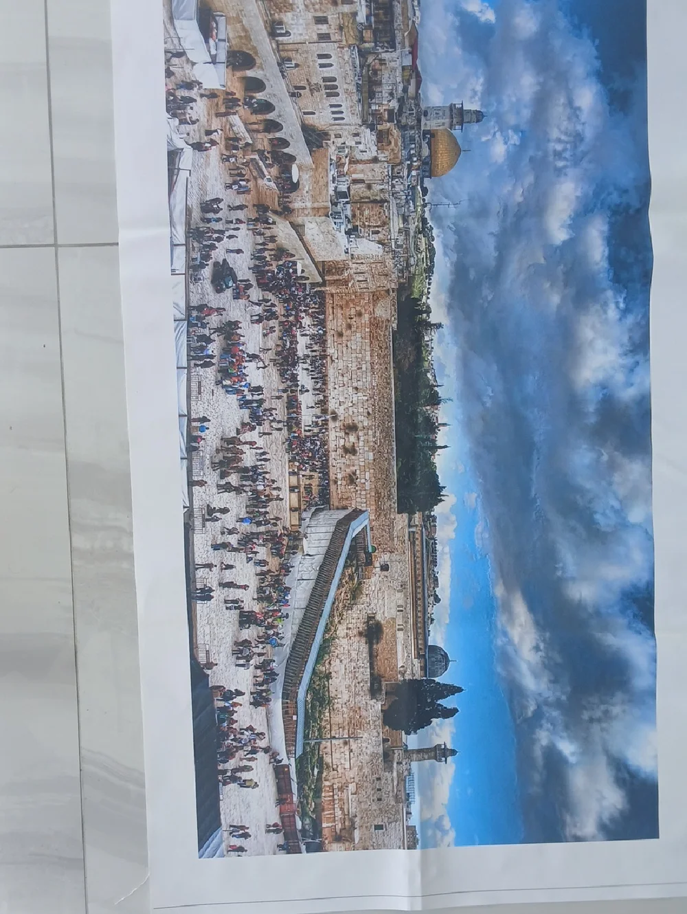 Western Wall-Jerusalem Panorama Wall Canvas Print.